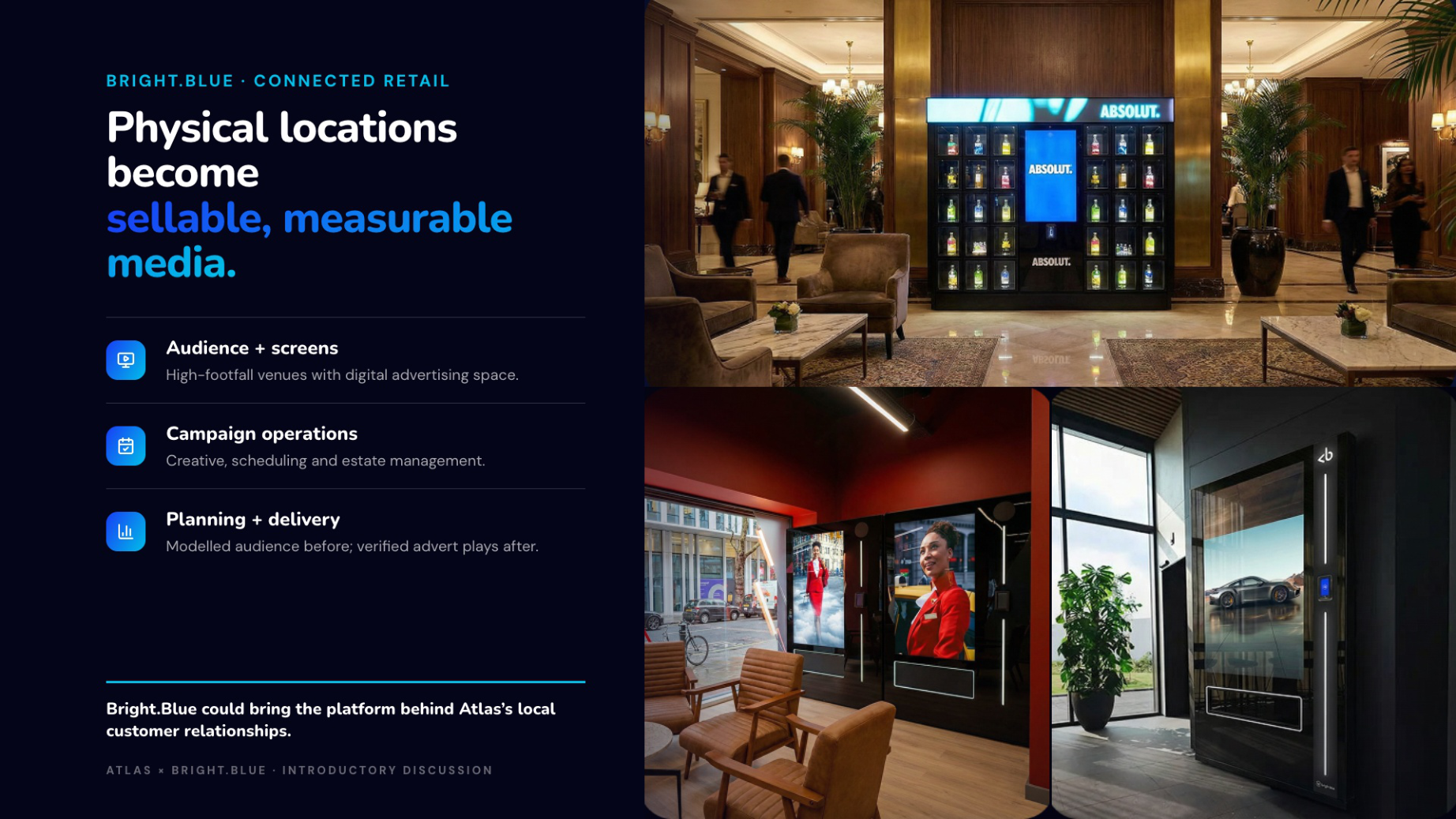 Physical locations become sellable, measurable media
